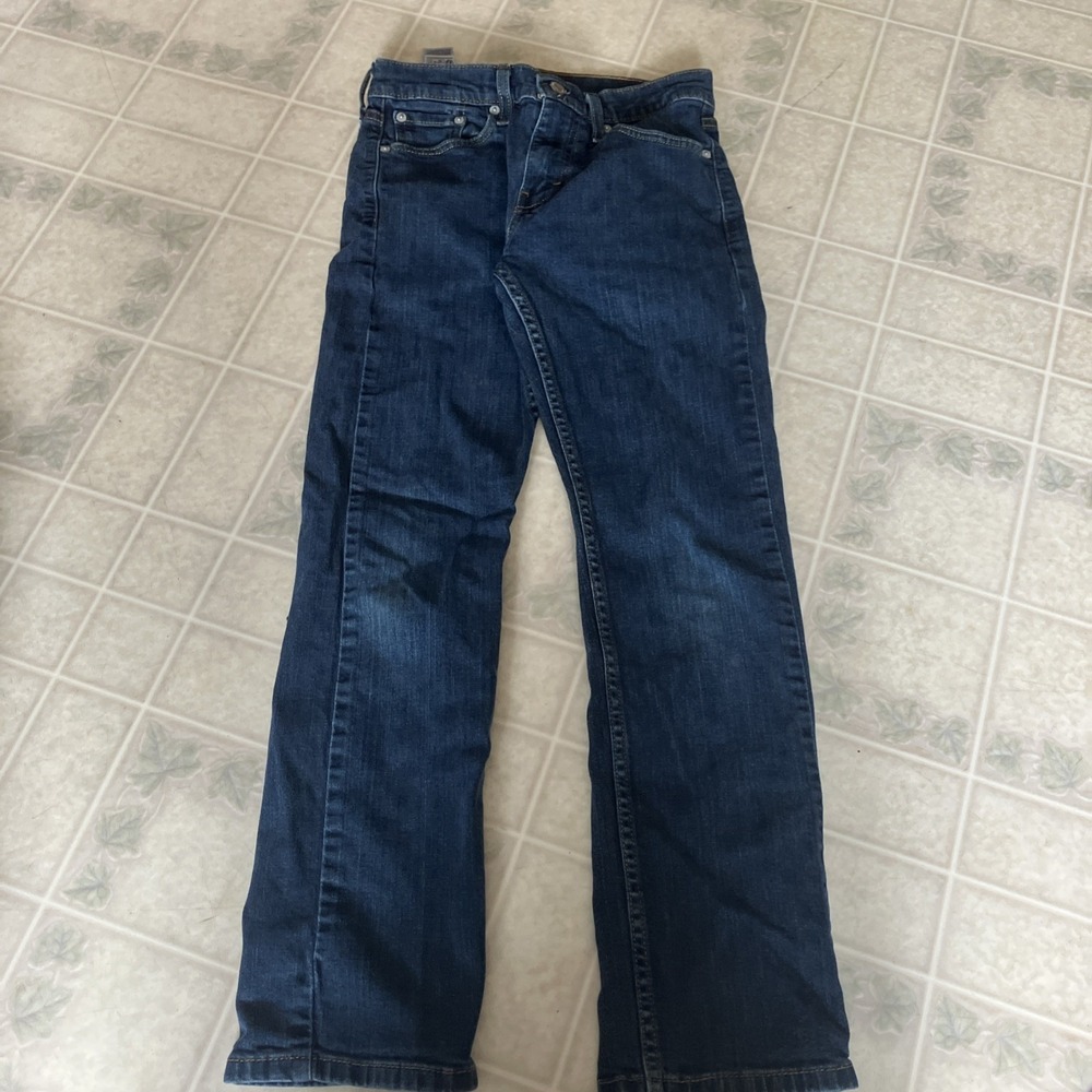 Levi's 513 Slim Straight Stretch Men's Jeans W 28 x L 30 Blue Dark wash